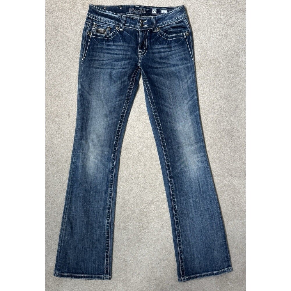 Vintage Y2K 2010's Miss Me JP4221R-3 Low-Rise Bootcut Jeans Size 29